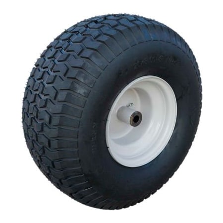 Hi-Run Lawn/Garden Tire Assembly 20X8.00-8 2PLYSU12 Greyish WHT Solid WHL Zerk Metal Bushings 3/4ID